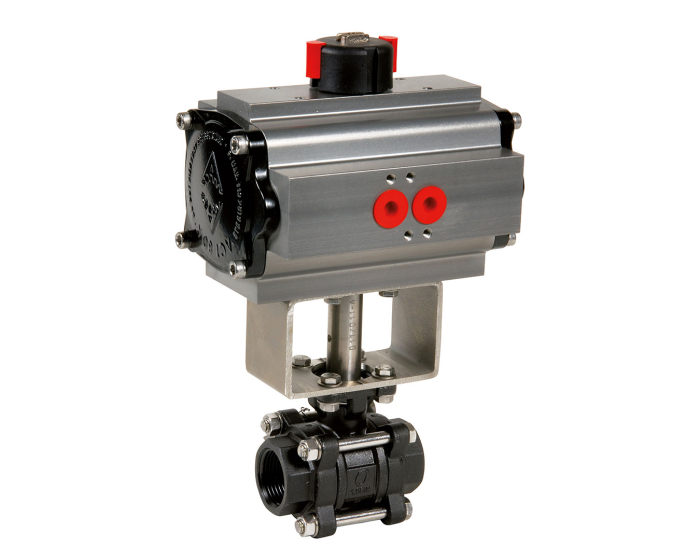 Carbon steel ball valve 737XS + ADA/ASR pneumatic actuator